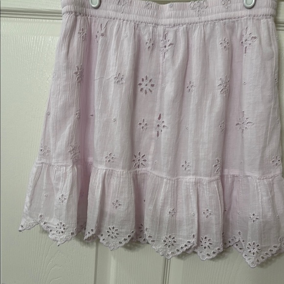 AERIE Lavender Eyelet Skirt LINED VERY PRETTY SZ M - Picture 5 of 10